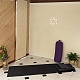 レーザーカットされた木製の壁の彫刻  トーラスウォールアート  家の装飾の瞑想のシンボル  ヨガぶら下げアートワーク  花柄  310x6mm WOOD-WH0105-023-4