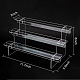 DELORIGIN 3-Tier Clear Acrylics Figure Display Stand ODIS-WH0043-15A-2