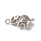 Tibetan Style Alloy Elephant Beads Links PALLOY-JF00951-1