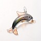 Handmade Dolphin Lampwork Pendants LAMP-N0006-03D-1