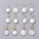 Juegos de aretes colgantes de perlas naturales EJEW-JE03912-1