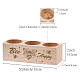 Creatcabin деревянный подсвечник для чайной свечи «Счастливая пчела» набор из 3 подсвечника с медоносными пчелами DIY-WH0375-005-2