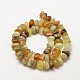 Pépites naturels de jade de Xiuyu brins de perles G-P091-29-2