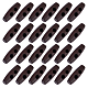 UNICRAFTALE 50pcs 30mm Rice Wooden Toggles Buttons Black Olive Shape 2 Holes Wooden Buttons for Sewing Crafts Crochet Manual Button Painting Handmade Ornament for DIY Knit Crochet Jacket