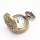 Vintage Hollow Flat Round Carved Star Alloy Quartz Watch Heads for Pocket Watch Pendant Necklace Making WACH-M109-07-2