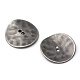 2-Hole Flat Round Alloy Buttons BUTT-Q035-07MAS-RS-1