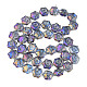 Chapelets de perles en verre électroplaqué EGLA-N008-018-A01-2