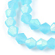 Imitate Austrian Crystal Bicone Frosted Glass Beads Strands GLAA-F029-TM4mm-A20-3