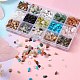 Perle di pietre preziose naturali e sintetiche da 300 g 15 colori G-YW0001-04-5