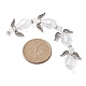 Fili di perle di vetro trasparente elettrolitico a forma di fata angelo AJEW-JB01172-01-3