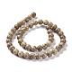Chapelets de perles maifanite/maifan naturel pierre  G-I187-6mm-01-8