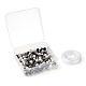 100 pièces 8mm perles rondes en jaspe zébré naturel DIY-LS0002-61-7