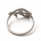 304 anillo de dedo de ojo de horus de acero inoxidable para mujer RJEW-K239-10P-2