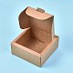 クラフト紙ギフトボックス  折りたたみボックス  正方形  バリーウッド  完成品：12x12x5.1cm 内側のサイズ：10x10x5cm 展開サイズ：36.2x36.2x0.03cmと29.6x18.9x0.03cm CON-K006-06B-01-4