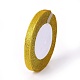 グリッターメタリックリボン  ラメリボン  ゴールドメタルコード付き  バレンタインデーのギフトボックスパッケージ  ゴールド  3/8インチ（8mm）  約25ヤード/ロール（22.86メートル/ロール）  10のロール/グループ RSC8mmY-020-3
