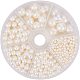 Pandahall environ 804 pièces 6 tailles sans trous / perles de perles imitées non percées accessoires de vêtement pour remplisseurs de vase ACRP-PH0001-01-1