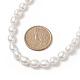 Collares de perlas naturales para mujer NJEW-JN04107-01-5