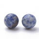 Perles de jaspe tache bleue naturelle G-S289-15-10mm-2