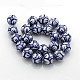 Styles mélangés faits à la main en porcelaine bleu et blanc perles en céramique brins PORC-L018-02-3
