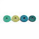 Cuentas de arcilla polimérica hechas a mano de 4 colores CLAY-N011-032-16-3