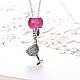 925 Sterling Silver Pendant Necklaces NJEW-BB18239-4