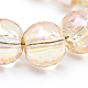Electroplate Glass Beads Strands EGLA-Q062-8mm-A15-4