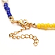 Glassamen & Glasperlen Perlenkette für Mädchen Frauen X1-NJEW-TA00007-5