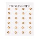 304 Stainless Steel Stud Earrings EJEW-H353-03G-3MM-3