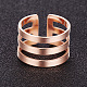 Shegrace fashion 3 loop 925 anello con coda in argento sterling JR207A-2