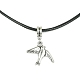 Ожерелья с подвесками в виде птиц из сплава NJEW-JN04558-02-1