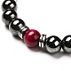 Natural Tiger Eye(Dyed) Beads Stretch Bracelets Set BJEW-JB06653-02-6