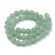 Natürlichen grünen Aventurin Perlen Stränge G-T106-172-3