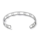 304 Stainless Steel Open Cuff Bangles BJEW-P307-05P-3