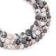 Yilisi 3 brins 3 brins de perles de jaspe zèbre naturel style G-YS0001-02-2