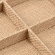 長方形の木製pesentationボックス  麻の布で覆われた  12のコンパートメント  バリーウッド  24x35x3cm ODIS-N016-06-2
