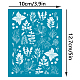 OLYCRAFT 4x5 Inch Clay Stencils Herbs Pattern Silk Screen for Polymer Silk Screen Stencils Flower Leaf Mesh Transfer Stencils Plant Theme Mesh Stencil for Polymer Clay Jewelry Making DIY-WH0341-351-2