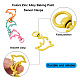 Fashewelry 26pcs 13 colores de aleación de zinc para hornear cierress giratorios de pintura FIND-FW0001-27-4
