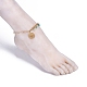 Iron Paperclip Chain Anklets AJEW-AN00285-02-5