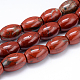 Oval Natural Red Jasper Beads Strands G-F216-11-1