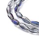 Electroplated Glass Beads Strands EGLA-H100-HR01-2