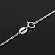 Модные серебряные Twisted цепь ожерелья унисекс стерлингов STER-M034-A-18-3