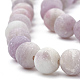 Chapelets de perles en jade lilas naturel G-T106-293-2