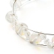Synthetic Moonstone Beads Reiki Healing Cuff Bangle X1-BJEW-TA00023-05-4