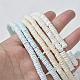 Nbeads 504Pcs 3 Colors Natural White Shell Beads BSHE-NB0001-29-8