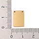 Placcatura ionica (ip) 304 ciondoli con etichetta vuota stampata in acciaio inossidabile STAS-K270-37G-3