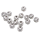 PandaHall Elite Flat Round Rhinestone Bead Spacers 316 Stainless Steel Crystal Jewelry Making beads Size 6x3mm STAS-PH0001-03P-2