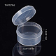 Benecreat 30 Packung 7 ml runde durchsichtige Aufbewahrungsbehälter aus Kunststoffperlen mit Klappdeckel für Artikel CON-BC0004-18-2