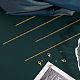 Chgcraft diy チェーン ブレスレット ネックレス メイキング キット  鉄のカーブチェーンと丸カンを含む  合金の留め金  ゴールドカラー  チェーン：20m /セット DIY-CA0006-08-4