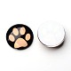 Motif de pawprint de chien lumineux dôme / verre demi-rond dos plat cabochons pour les projets de bricolage GGLA-UK0001-8mm-C04-3