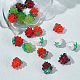 Nbeads 10 pièces 5 couleurs perles de lampadaire faites à la main LAMP-NB0001-91-4